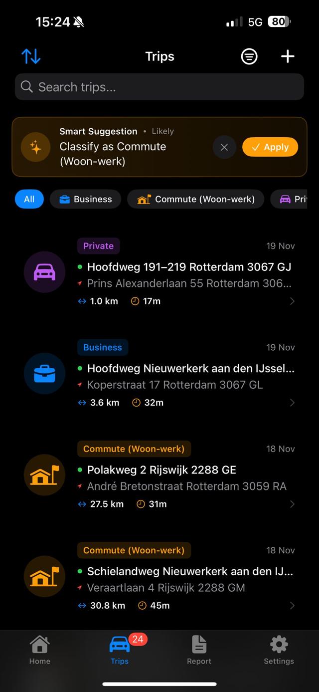 Ritly Rittenregistratie App